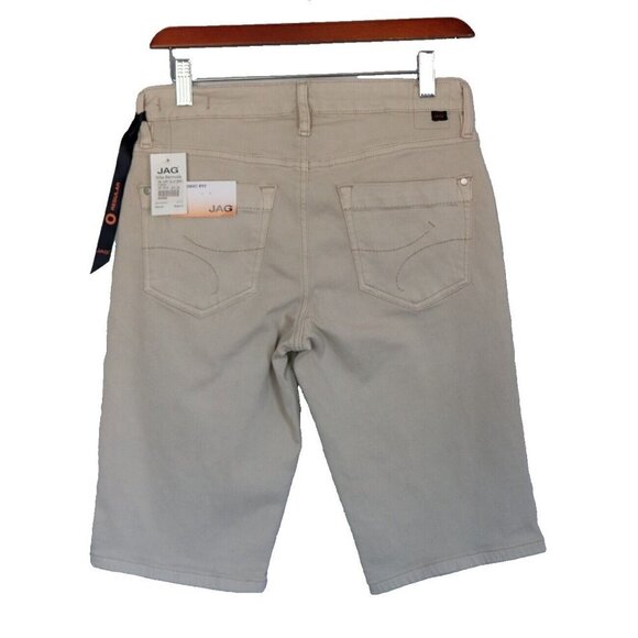 Jag Women's Size 0 XS Stone Beige Willa Bermuda Classic Fit Stretch Shorts NWT - Picture 3 of 5